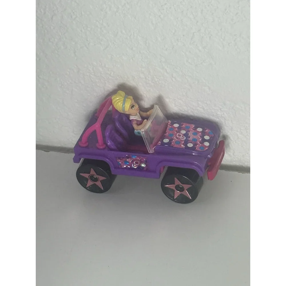 Mattel 2007 Polly Pocket Wheels Car #10 Glitzy Grape w/ Driver